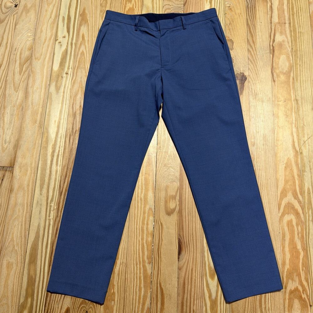 J Crew Thompson Flex Pants Men's Size 32x30 Blue Stretch Office Career